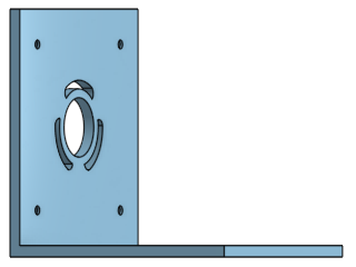 Exemple de chanfrein de distance et d'angle (avant)