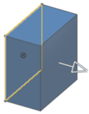 exemple d'extrusion à une distance indiquée dans une direction