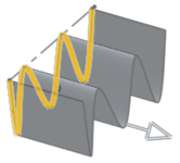 exemple d'extrusion à une distance indiquée dans une direction