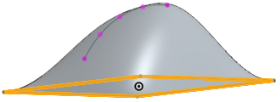 Exemple de guide qui ne touche pas un contour