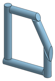 Type d'angle de bout - cadre arrondi