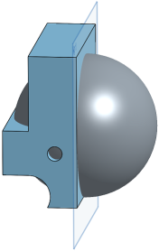 Exemple de Miroir : intersection avant l'application de l'outil