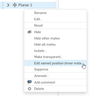 Ajouter des positions de contrainte à des positions nommées