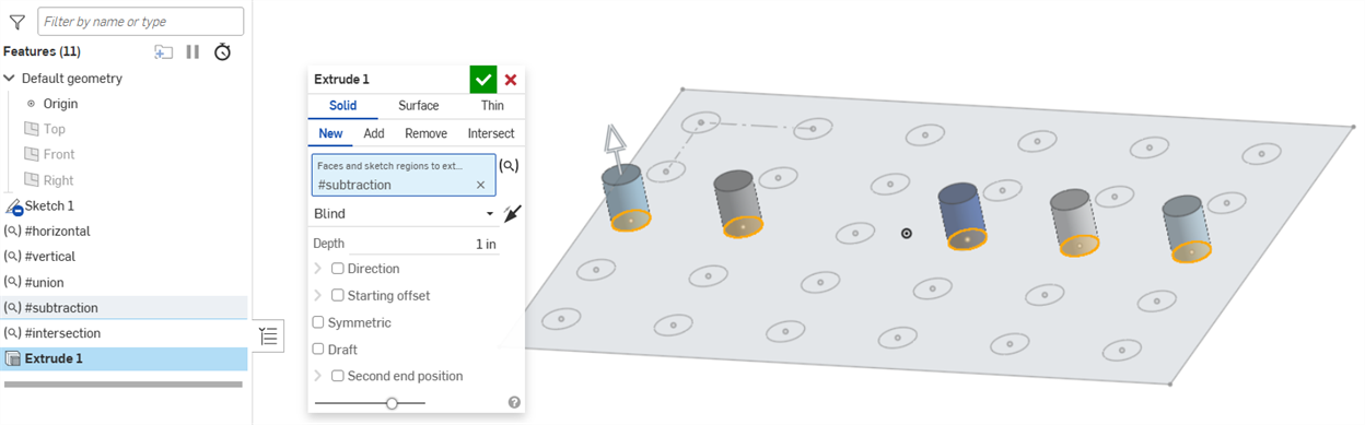 Extrusion d'une requête moins une autre