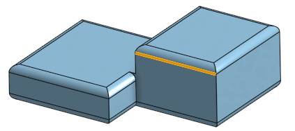 Create selection example, with one edge of the model selected