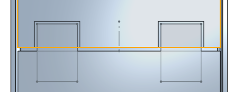 Exemple des onglets résultants avec l'étendue de soustraction sélectionnée/surlignée en orange