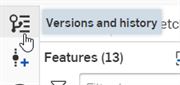 Versions and history flyout icon