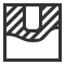 Broken-out section view icon