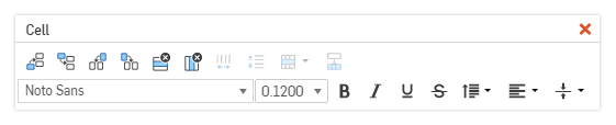 Boîte à outils Modifier le tableau