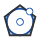 Inscribed polygon icon