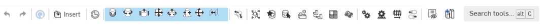 Assembly toolbar with mate icons selected