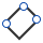 Aligned sketch rectangle icon