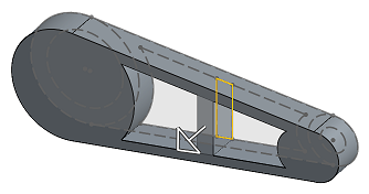 Exemple d'extrusion de la fonction Ajout de matériau