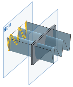 Exemple d'extrusion À travers tous