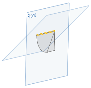 Exemple d'utilisation de l'outil Plan - Angle ligne