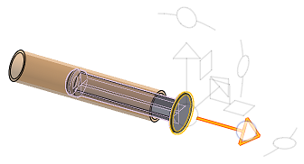 Exemple de liaison glissière déplaçant les pièces avec le manipulateur triade