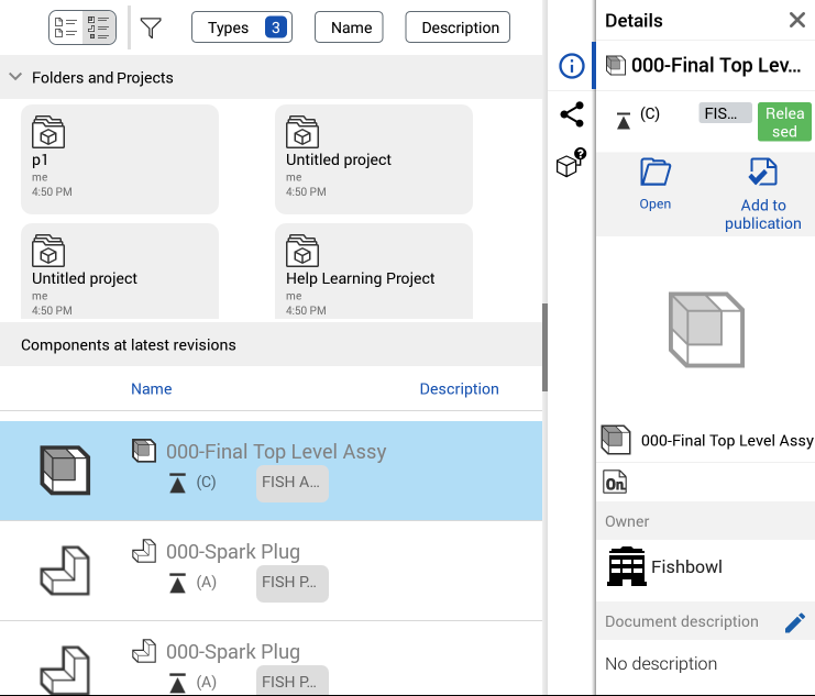 List view: Detail flyout on Android device