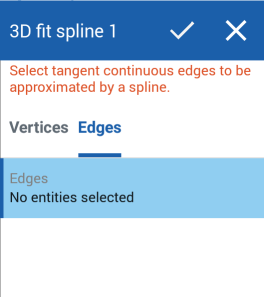 Boîte de dialogue spline ajustée en 3D pour Android