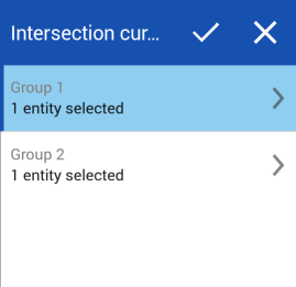 Boîte de dialogue d'intersection de courbes sur Android