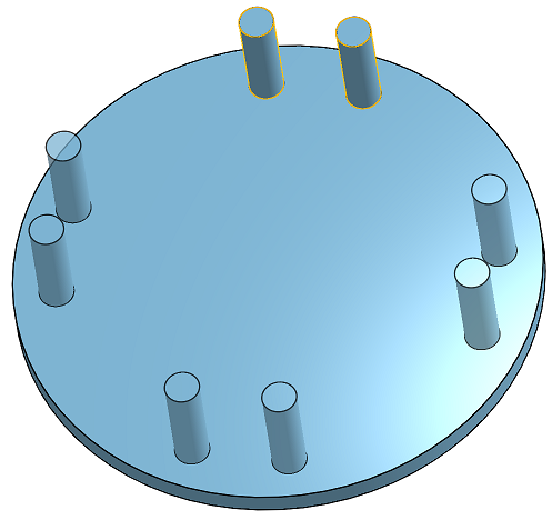 exemple de modèle de face circulaire