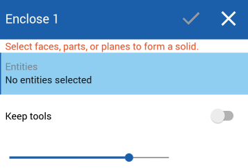 Enclose dialog