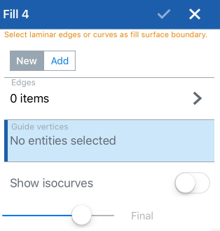 Fill tool dialog