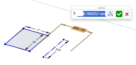 Tolerant Centerline sketch dimension