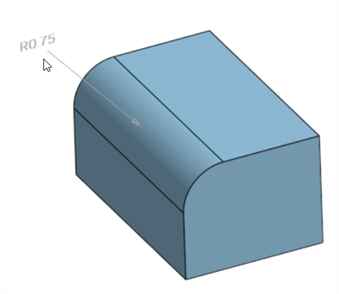 Dragging the Radius dimension