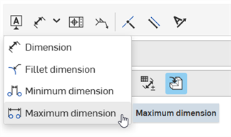 Annotation toolbar: Maximum dimension