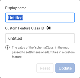 Custom class submenu dialog