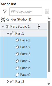 Extension des faces de la pièce