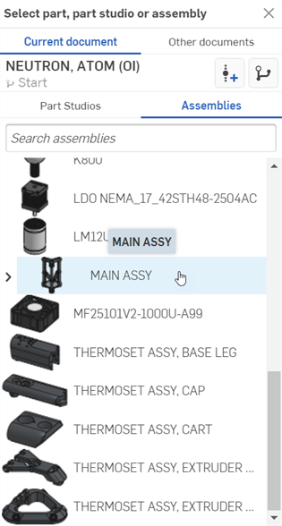 Importer un assemblage