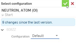 Choix d'une nouvelle configuration