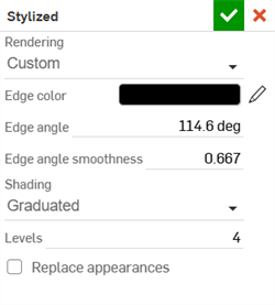 Options personnalisées Stylisé