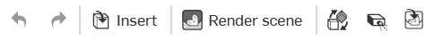 Barre d'outils Render Studio