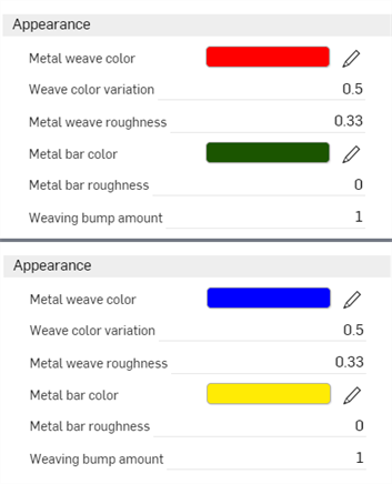 Ajustement des couleurs de la couche de mélange