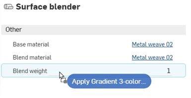 Appliquer le gradient de texture