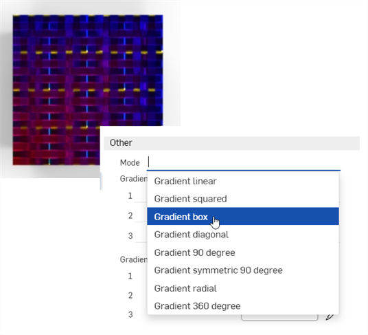 Modifier le gradient