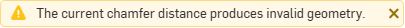barre d'avertissement jaune