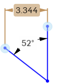 Exemple de détermination de la distance linéaire entre deux lignes