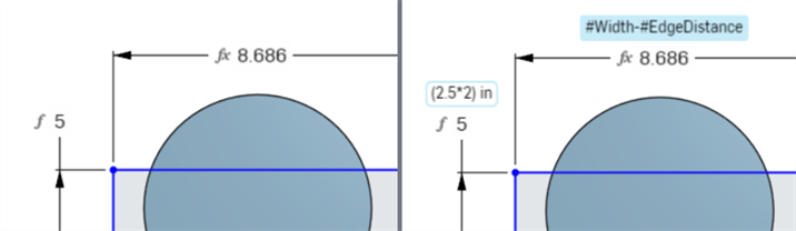 Show expressions in sketches examples