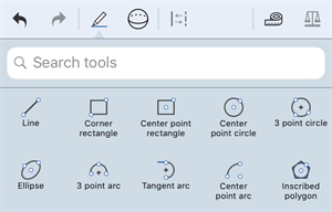 Outils de recherche dans le menu Outils