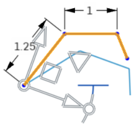 Example of Free drag snapping sketches to inferences