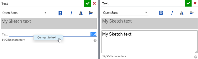 Reconvertir une expression en texte