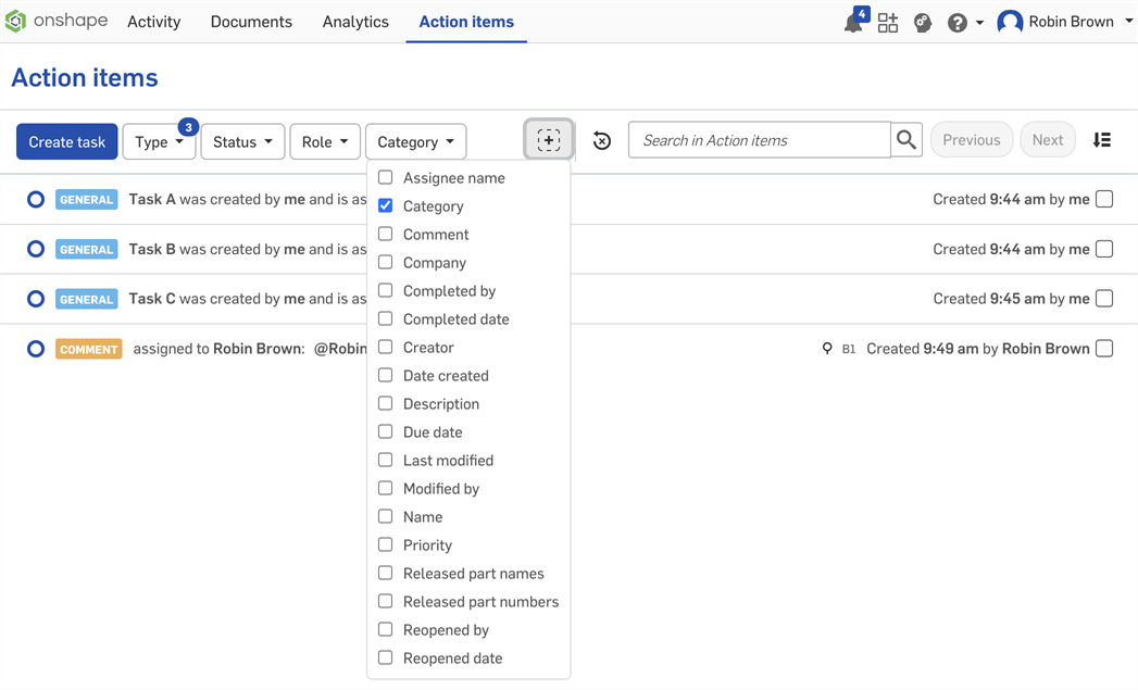 Pagina Task Manager