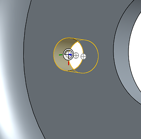 Esempio di funzione Replica, accoppiamento imbullonato alla vista ravvicinata del mozzo