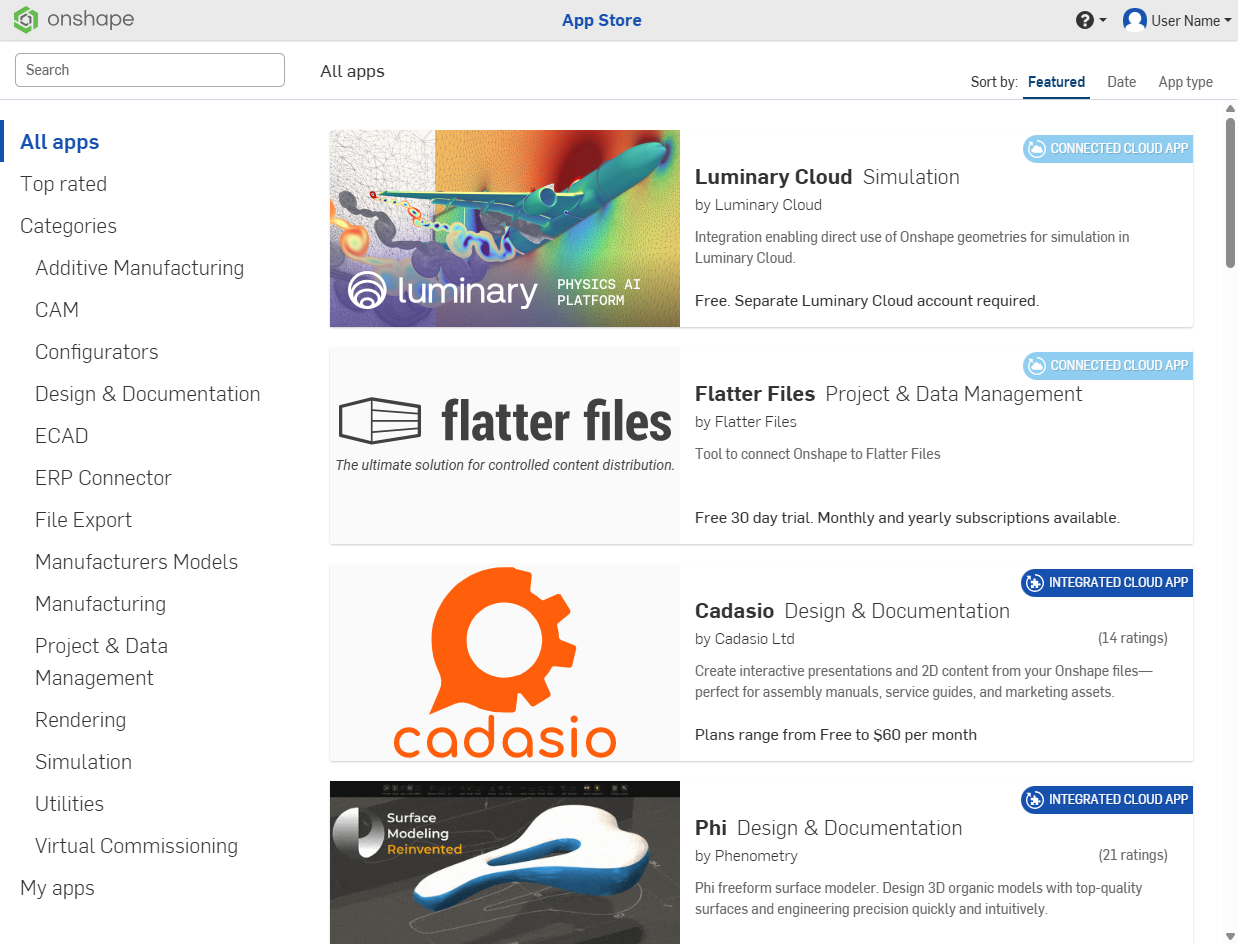 Pagina di destinazione dell'App Store