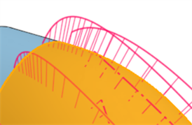 Analisi curve/superficie: colore delle curve a U