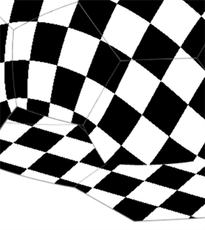 Flatten surface: Show checkerboard