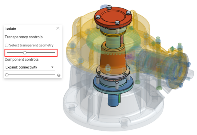 Isolate dialog after translucency adjusted